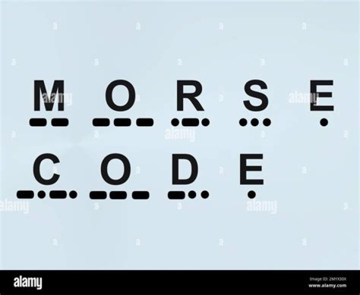 What is a Morse code message called?