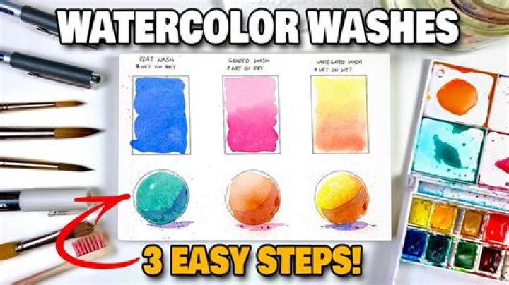 What is a wash watercolor technique?