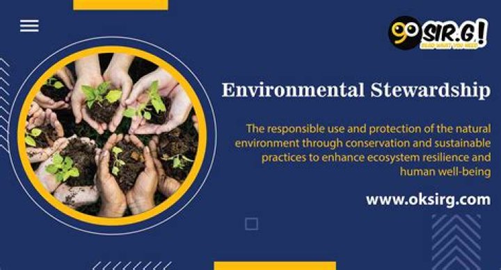 What is environmental stewardship example?