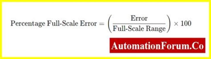 What is full scale error?