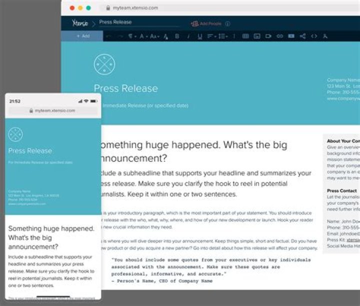 What is press release data?