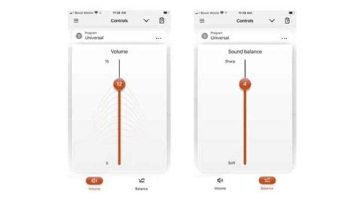 What is sound balance on Signia app?