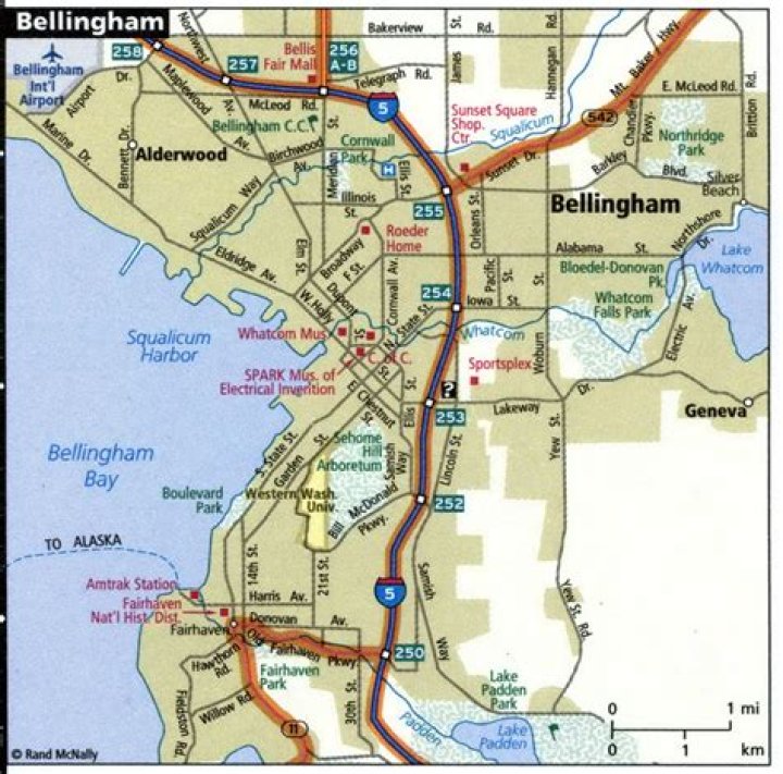 What is the area code for Bellingham WA?