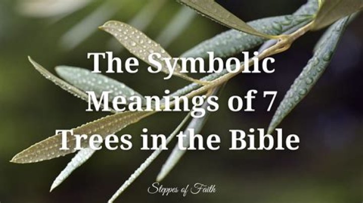 What is the biblical symbolism of a cedar tree?