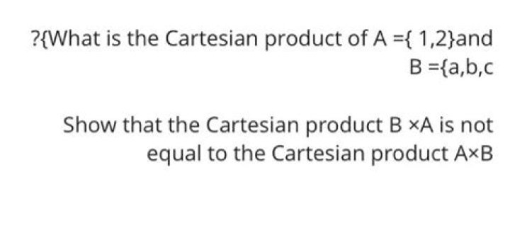 What is the Cartesian product of a 1/2 and B A B )?