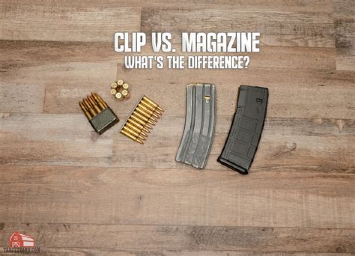 What is the difference between a clip and a magazine on a gun?