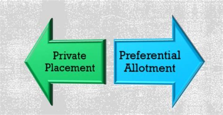 What is the difference between private placement and preferential allotment?