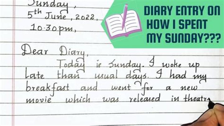 What is the objective of diary writing?