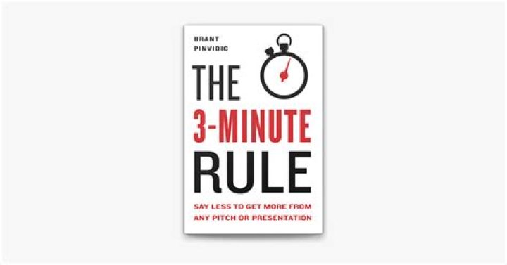 What is the three minute rule?