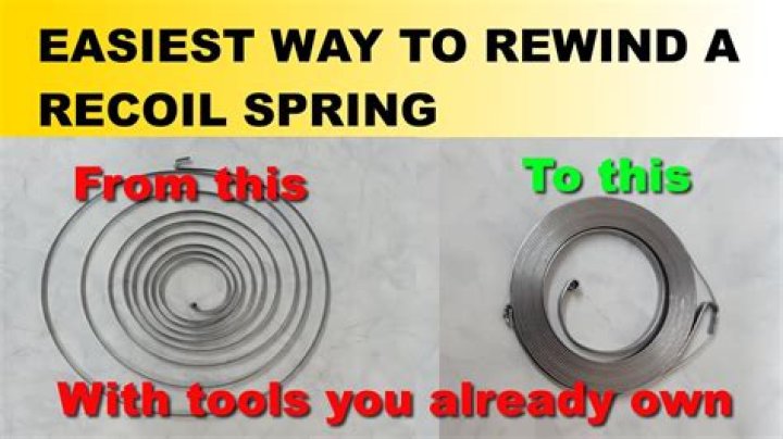 What is the use of recoil spring?