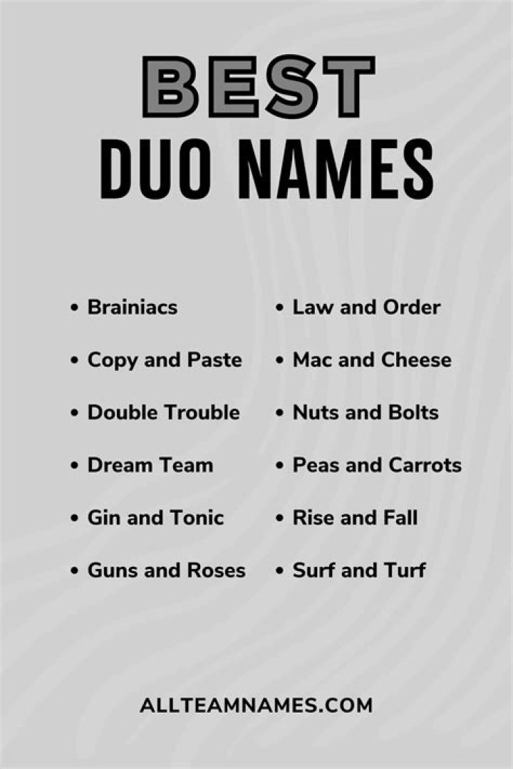 What names go good together?