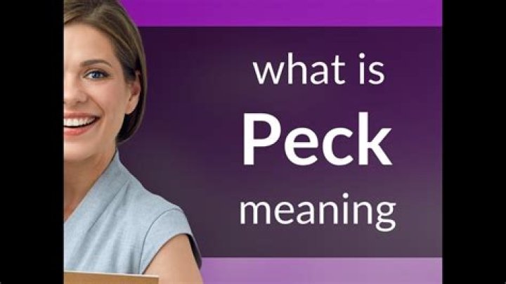 What Peck means?