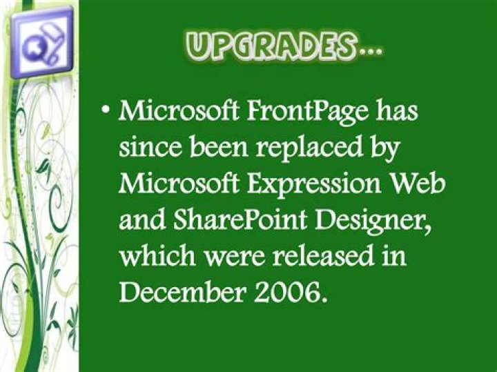 What replaced FrontPage 2003?