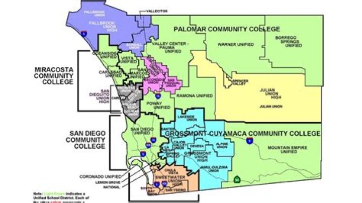 What school districts are in San Mateo County?