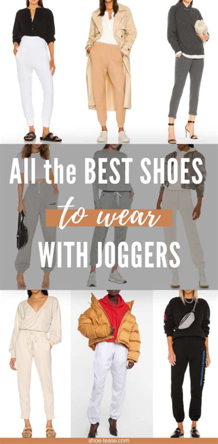 What shoes go with dressy jogger pants?