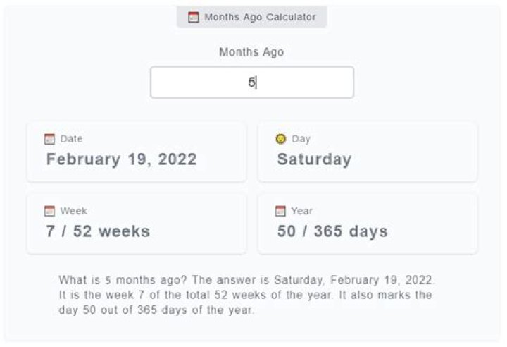 What was 9 days ago?