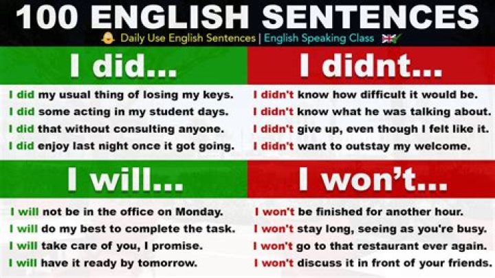 Where do we use did in a sentence?