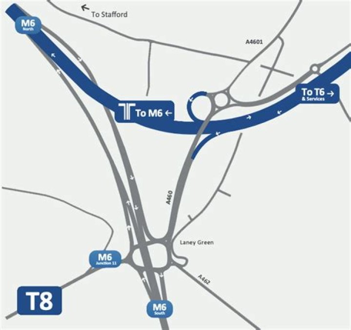 Where is Junction 11 on the m6?