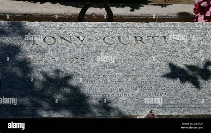 Where is Tony Curtis buried?