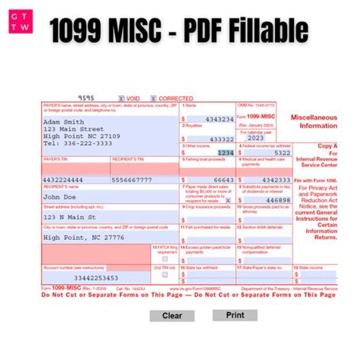 Which copy of 1099 Misc goes to state?