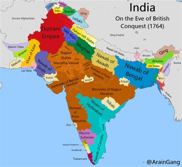 Who created India map first?