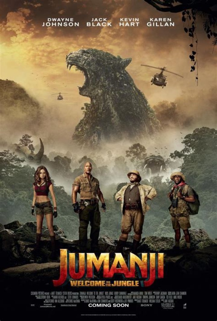 Who sings Welcome to the jungle in the movie Jumanji?