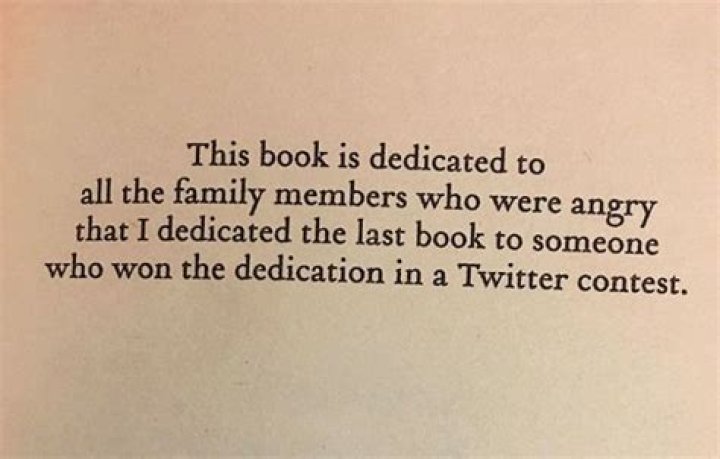 Why are books dedicated to someone?