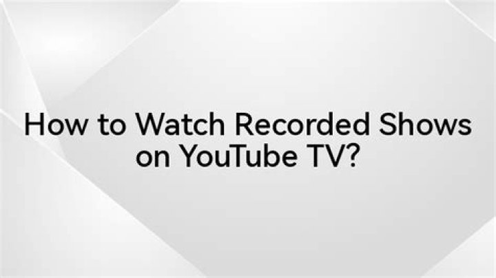 Why cant I watch my recorded shows on uverse?