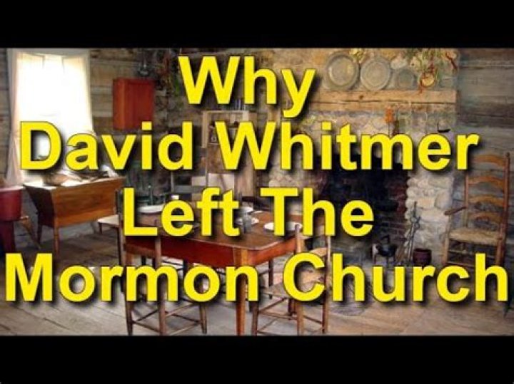 Why did David Whitmer leave the LDS Church?