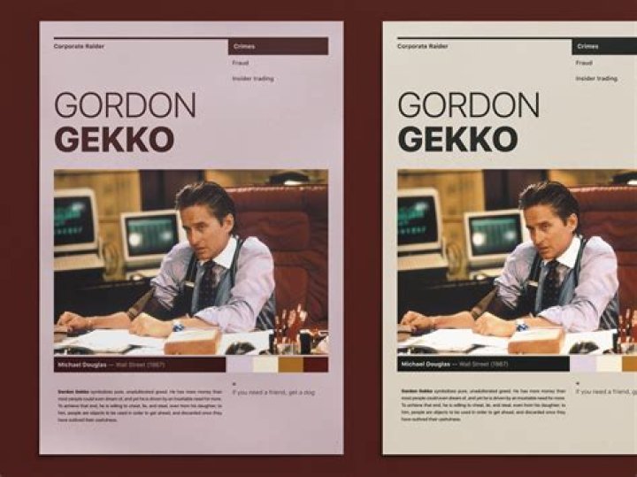 Why did Gordon Gekko say that greed is good?