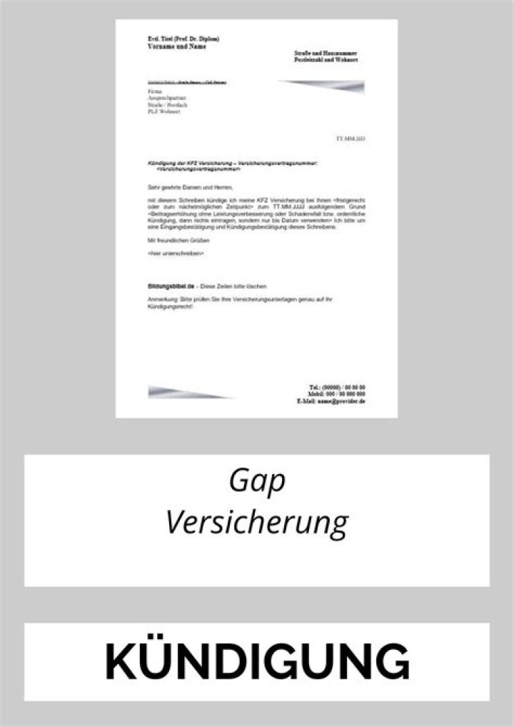 Wie funktioniert Gap Versicherung?