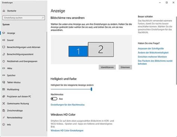 Wo stelle ich Bildschirm drehen ein?